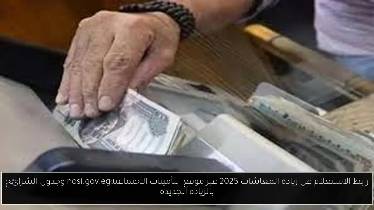 الاستعلام عن زيادة المعاشات 2025