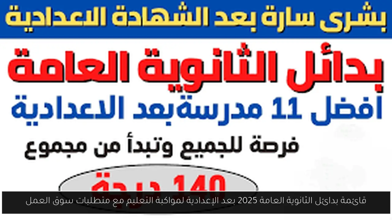 بدائل الثانوية العامة 2025