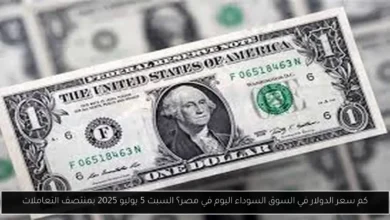 كم سعر الدولار في السوق السوداء اليوم في مصر؟