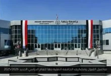 مصاريف الجامعه الاهليه بنها