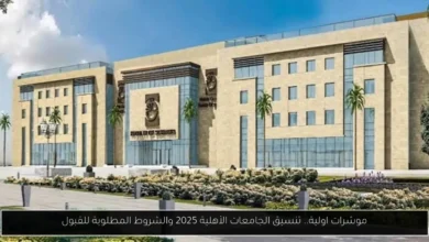 تنسيق الجامعات الأهلية 2025