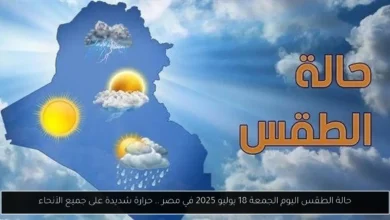حالة الطقس اليوم