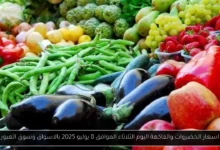 اسعار الخضروات والفاكهة اليوم