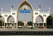 تنسيق جامعة جنوب الوادي الأهلية