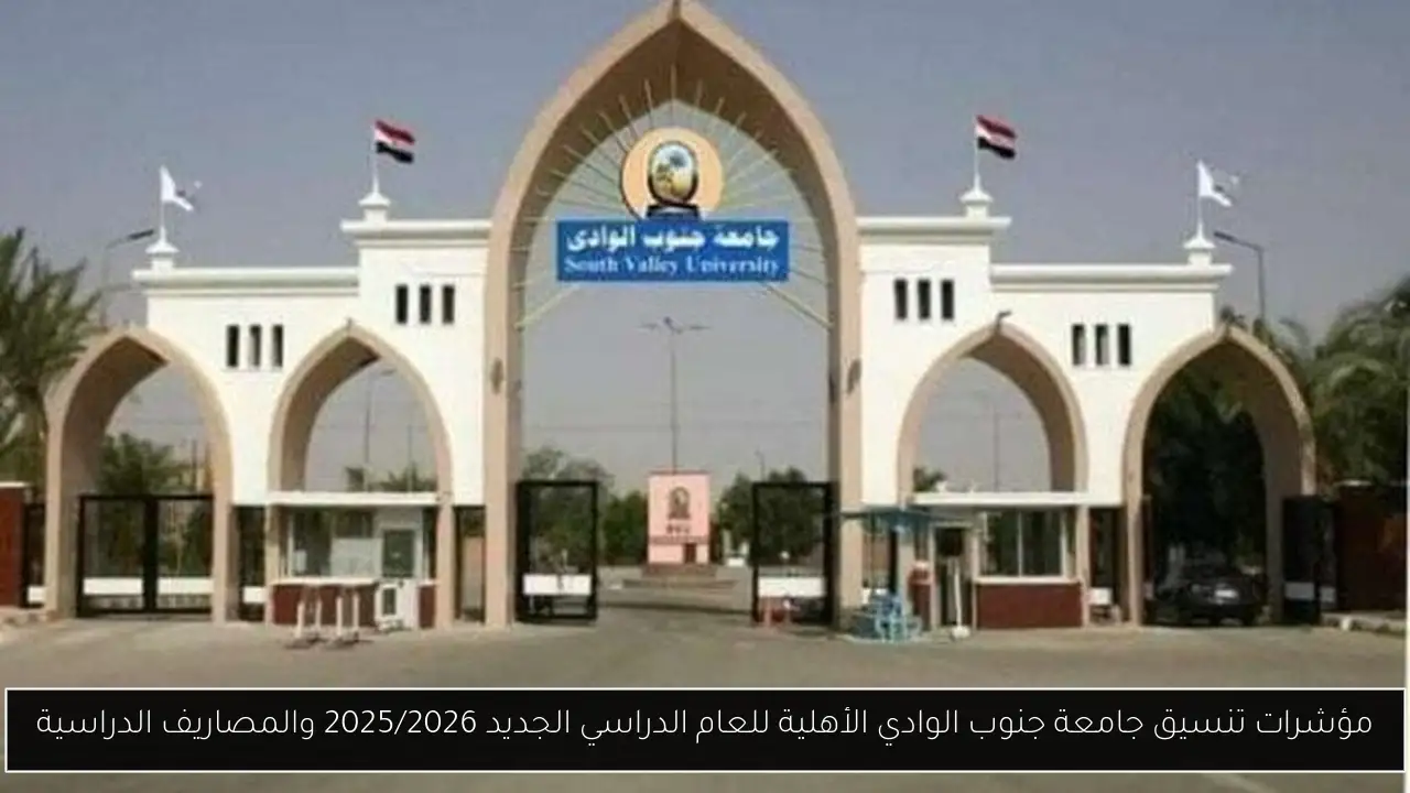 تنسيق جامعة جنوب الوادي الأهلية