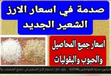 اسعار الارز الشعير