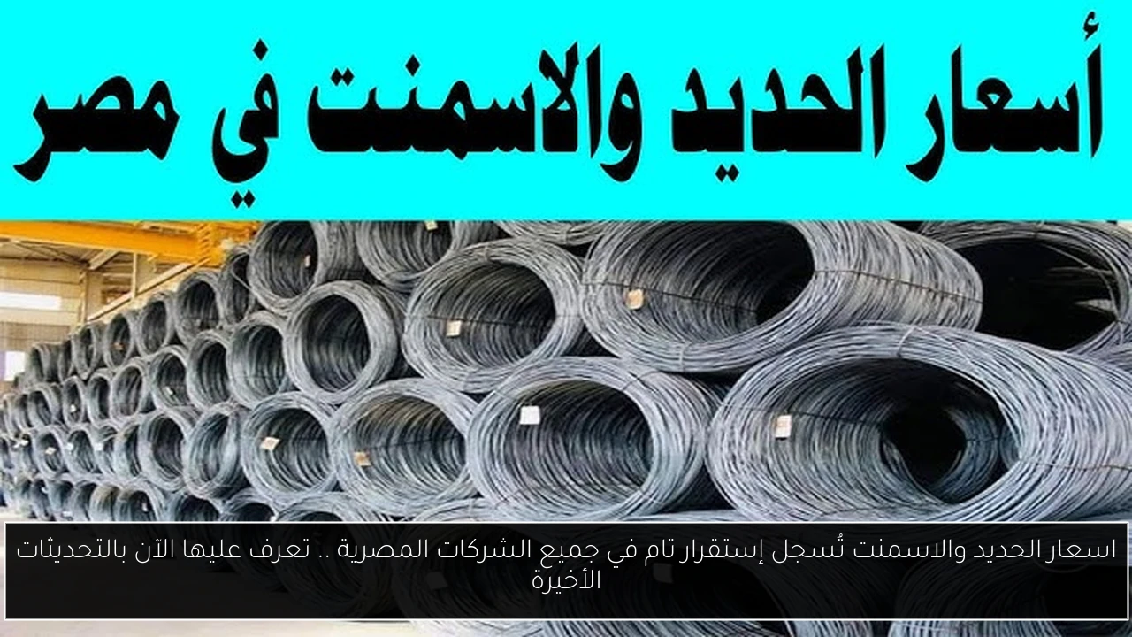 اسعار الحديد والاسمنت
