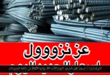 سعر طن الحديد اليوم