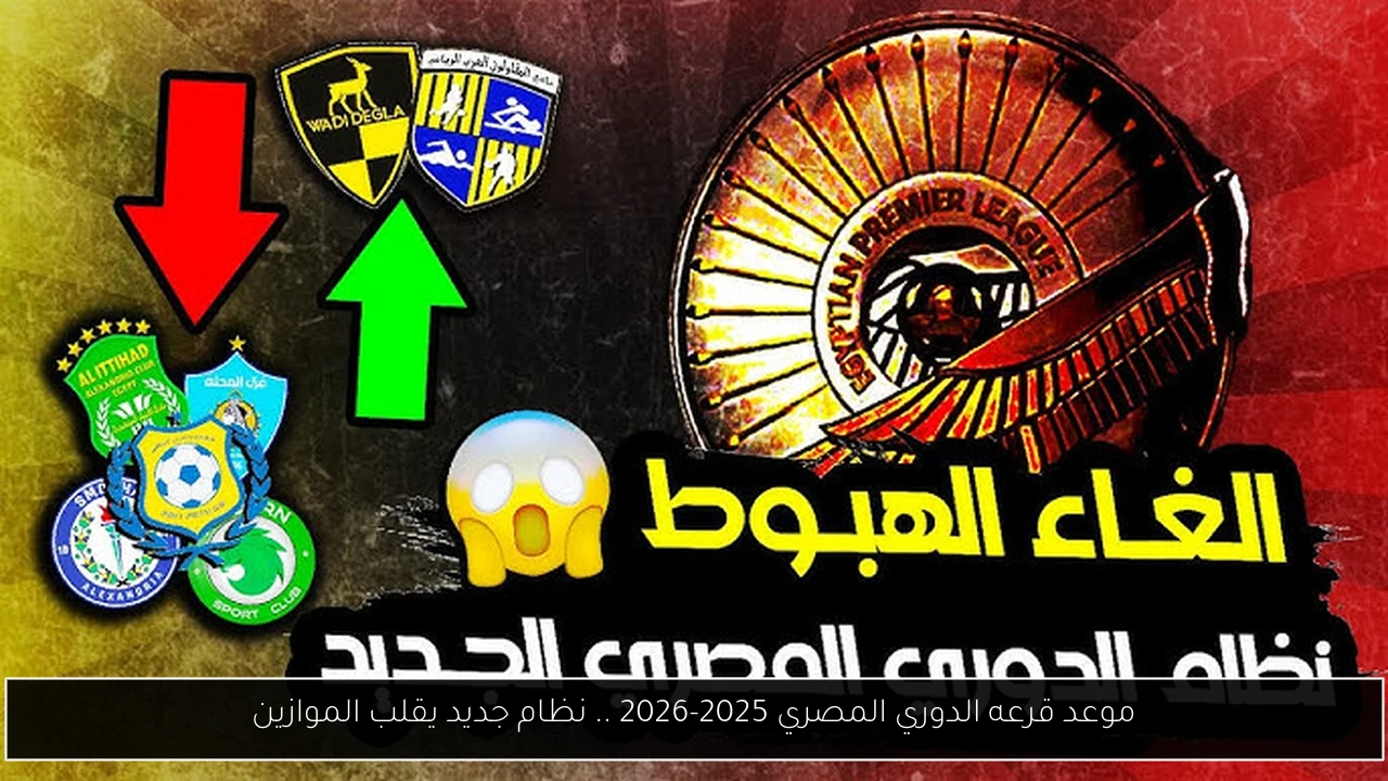 موعد قرعه الدوري المصري
