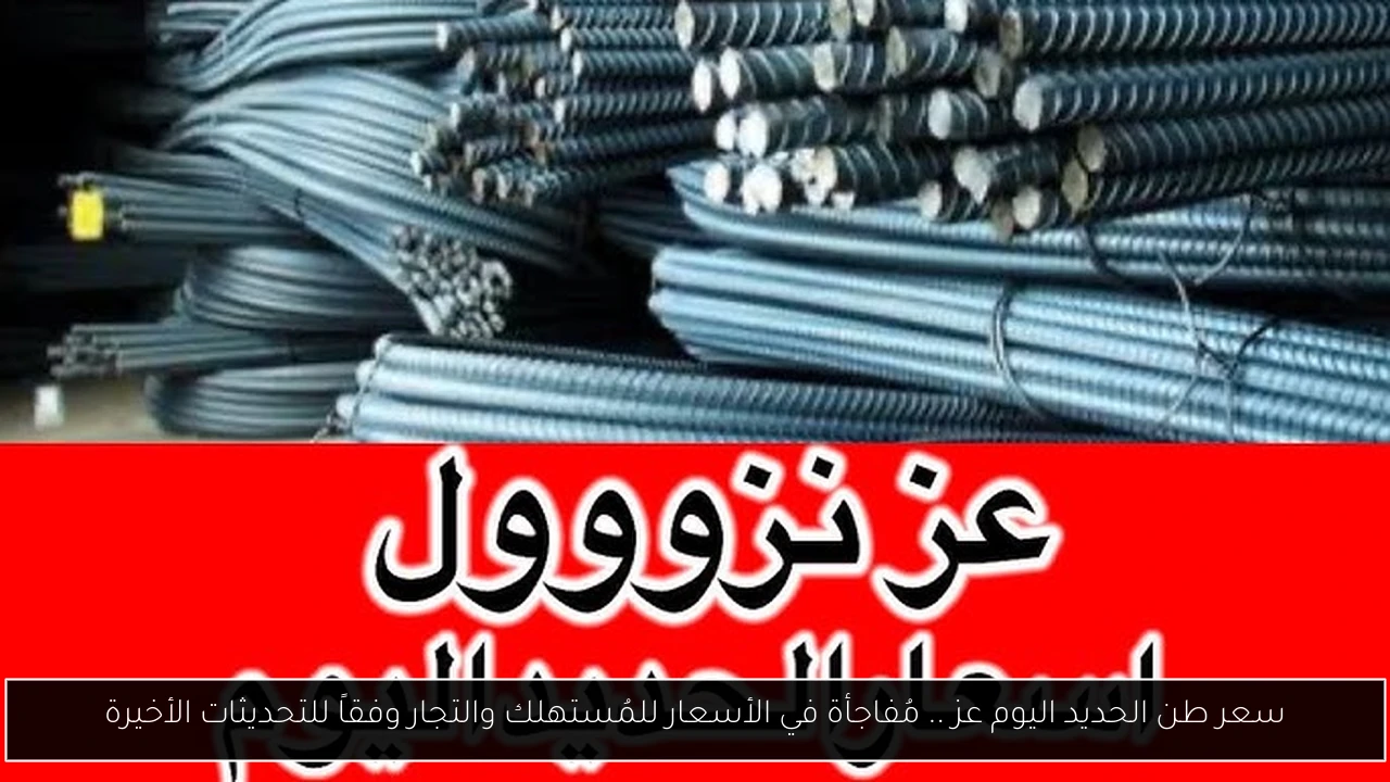 سعر طن الحديد اليوم عز