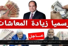 زيادة المعاشات 2025
