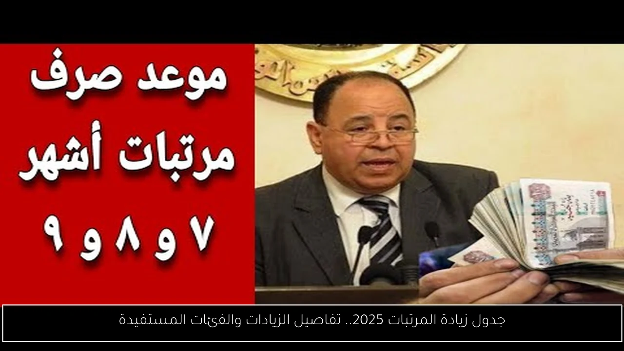 جدول زيادة المرتبات 2025