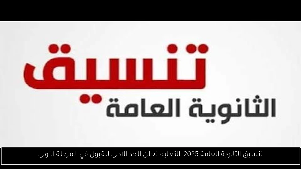 تنسيق الثانويه العامه