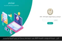 نتيجة الدبلومات الفنية 2025