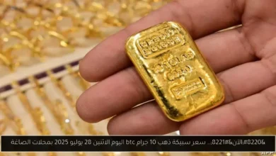 سعر سبيكة ذهب 10 جرام btc اليوم