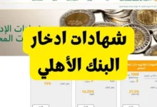 شهادات البنك الاهلى 2025