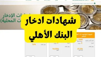 شهادات البنك الاهلى 2025