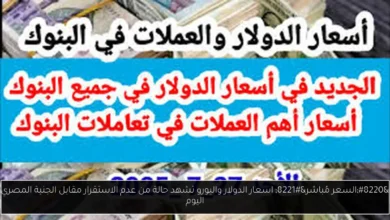 اسعار الدولار واليورو