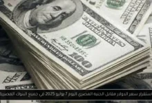 سعر الدولار مقابل الجنيه المصري