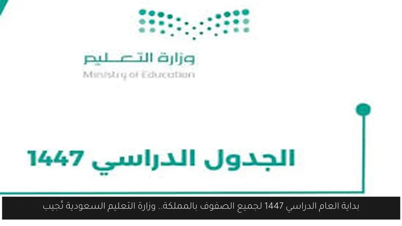 بداية العام الدراسي 1447