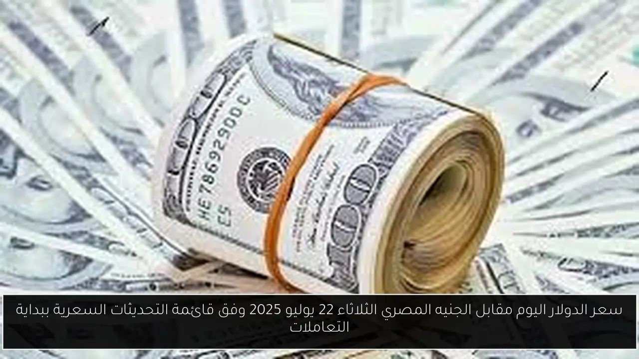 سعر الدولار اليوم مقابل الجنيه المصري