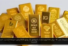 سعر سبيكة ذهب 10 جرام btc اليوم