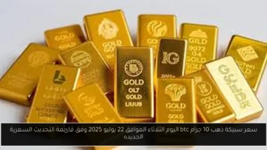سعر سبيكة ذهب 10 جرام btc اليوم