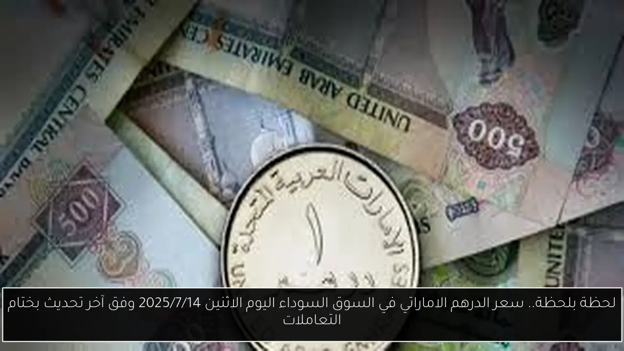 سعر الدرهم الاماراتي في السوق السوداء اليوم