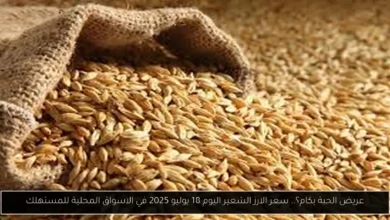 سعر الارز الشعير اليوم