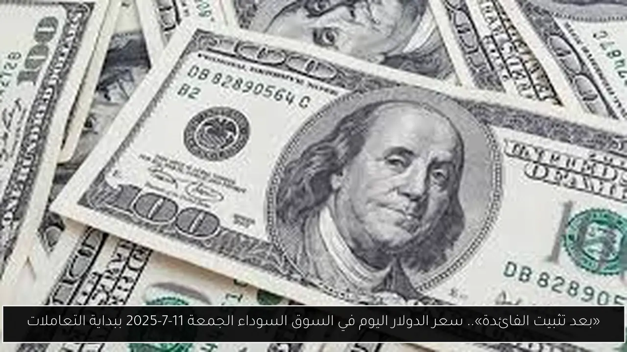 سعر الدولار اليوم في السوق السوداء
