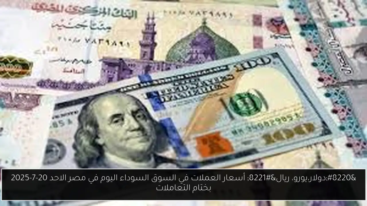 أسعار العملات في السوق السوداء اليوم في مصر