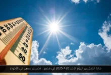 حالة الطقس اليوم