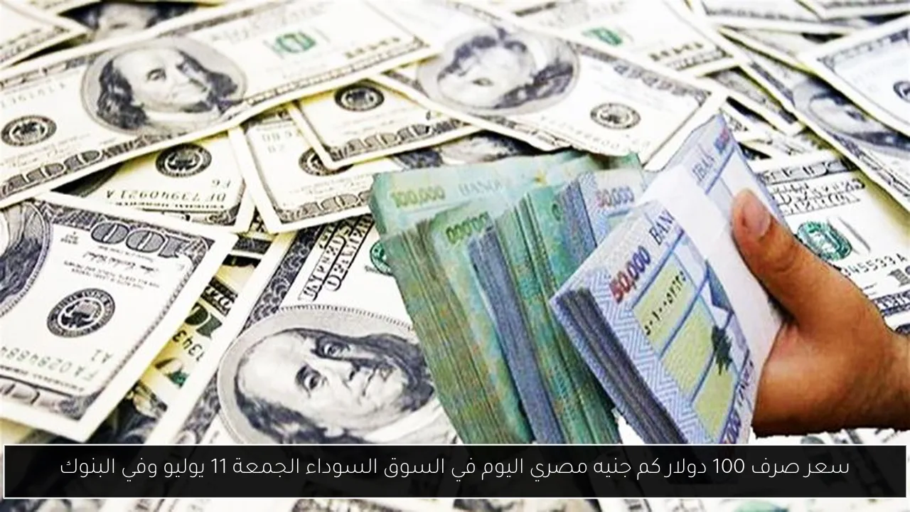100 دولار كم جنيه مصري اليوم في السوق السوداء؟