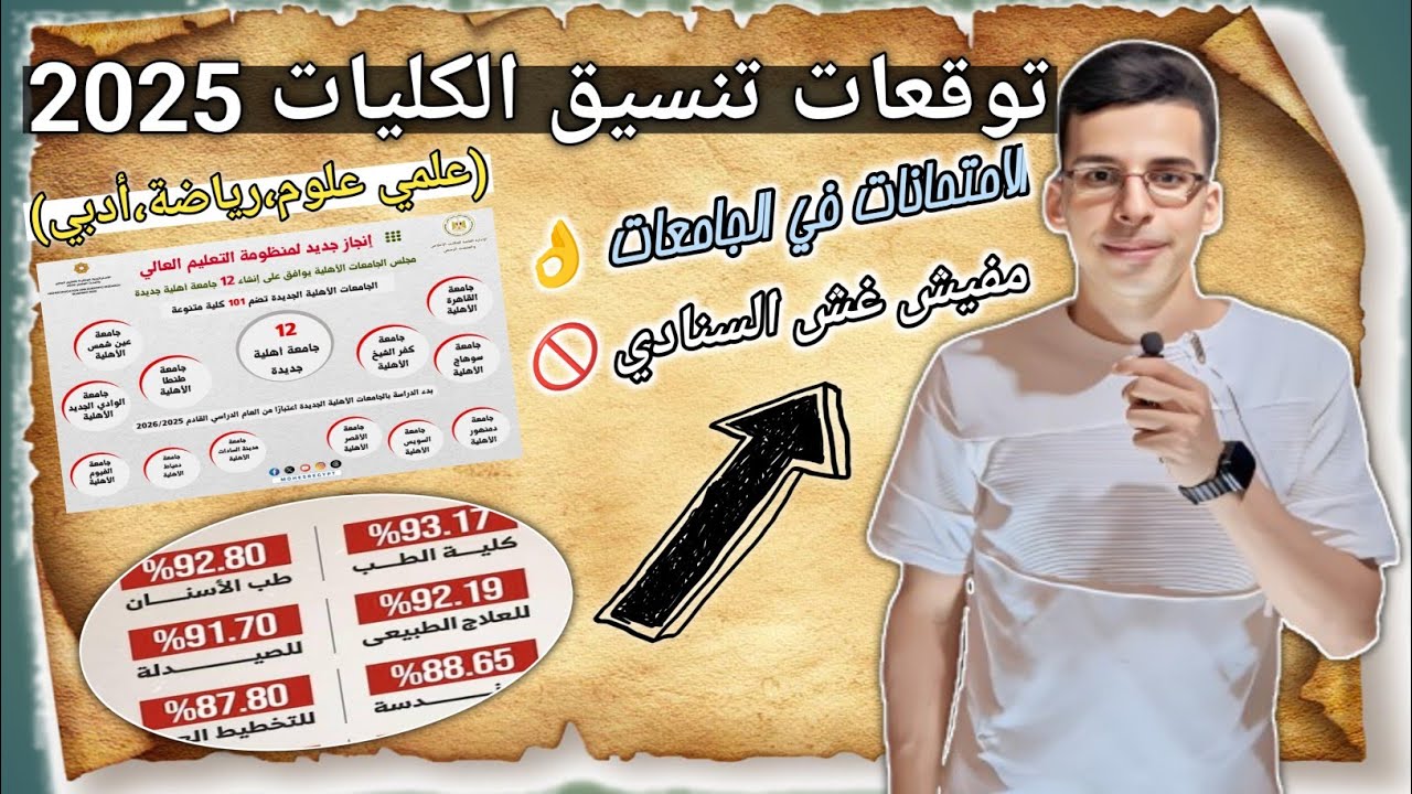 تنسيق الكليات 2025 علمي علوم