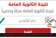 نذاكر نتيجة الثانوية العامة