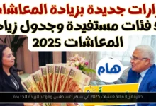 زيادة المعاشات 2025