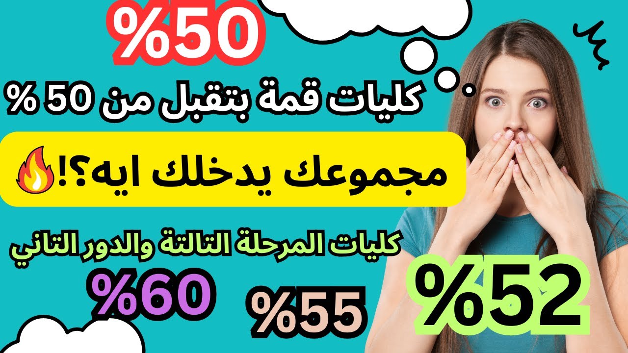 ال 1% في الميه بكام درجه 2025 للثانوية العامة