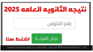 نتيجة الثانوية العامة 2025