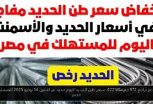 سعر طن الحديد اليوم حديد عز