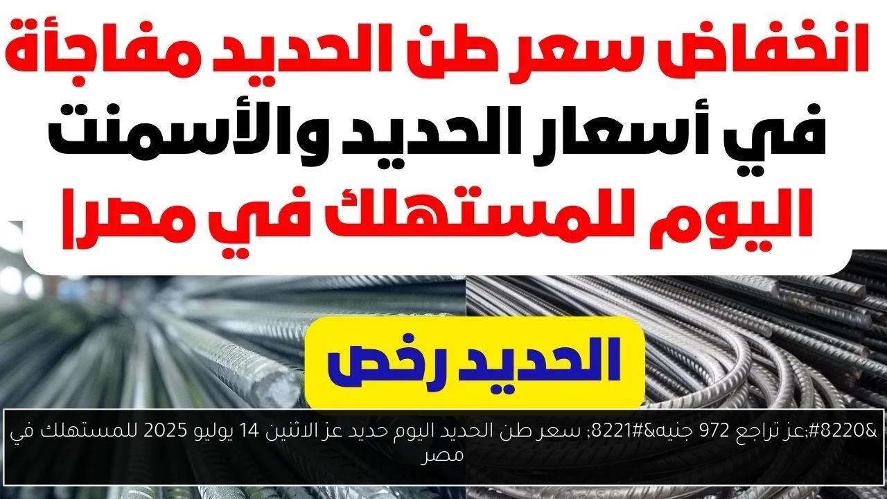 سعر طن الحديد اليوم حديد عز