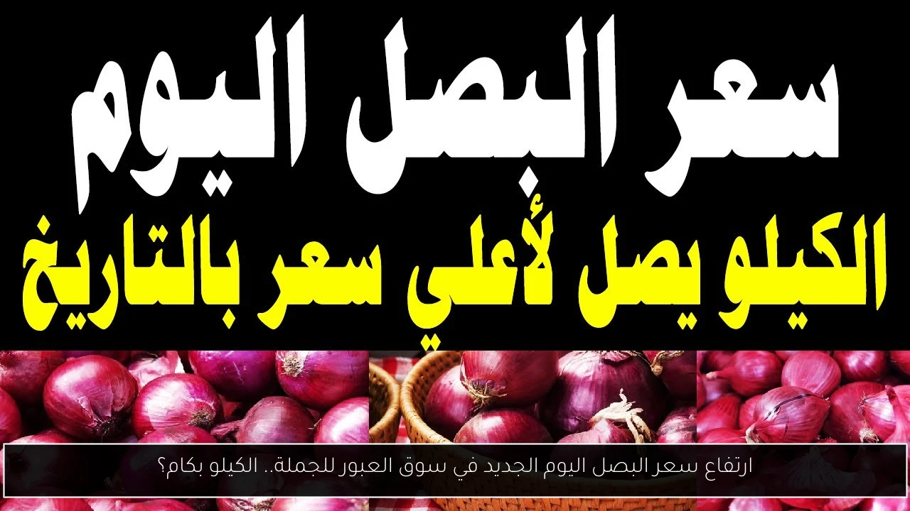 سعر البصل اليوم الجديد