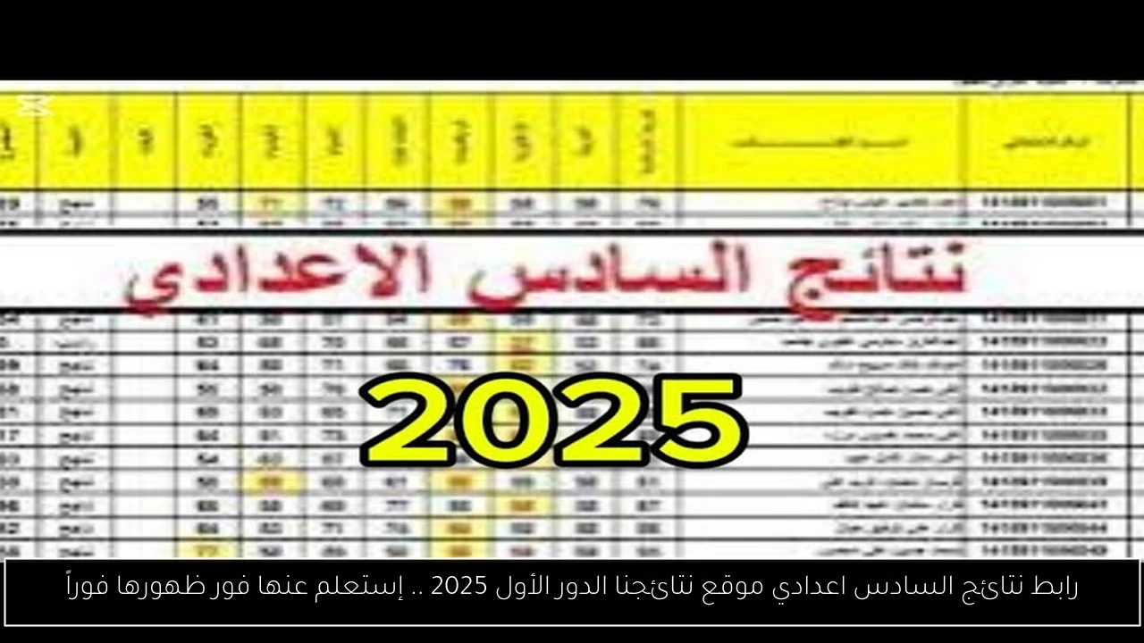 نتائج السادس اعدادي موقع نتائجنا
