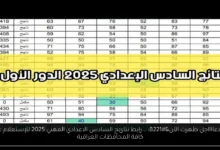 رابط نتائج السادس الاعدادي المهني 2025