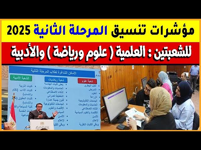 تنسيق المرحله الثانيه علمي علوم