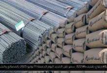 سعر طن الحديد اليوم
