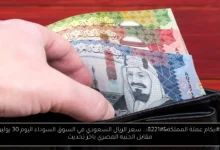 سعر الريال السعودي في السوق السوداء