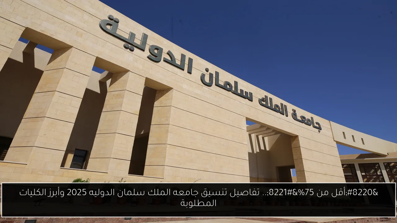 تنسيق جامعه الملك سلمان الدوليه