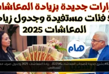 زيادة المعاشات