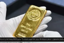 سعر سبيكة 10 جرام btc اليوم