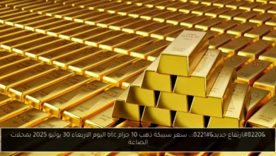 سعر سبيكة ذهب 10 جرام btc اليوم